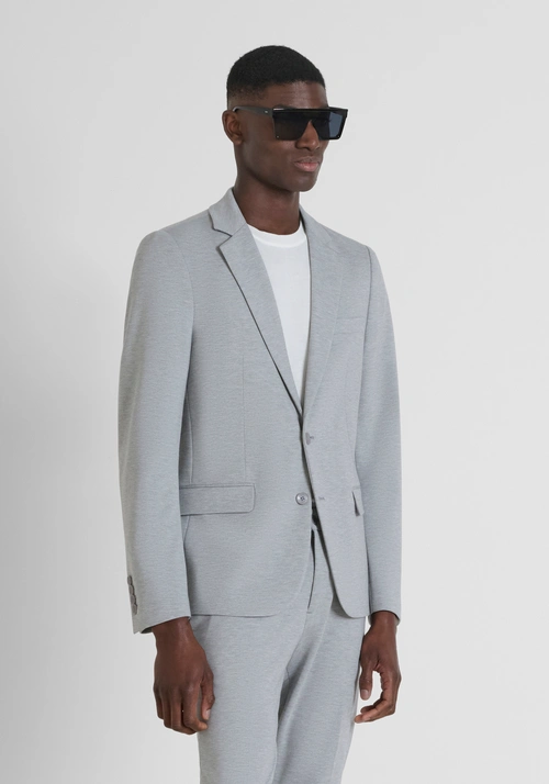 VESTE SLIM FIT « BONNIE » EN SERGÉ ÉLASTIQUE - Vestes et Gilets | Antony Morato Online Shop