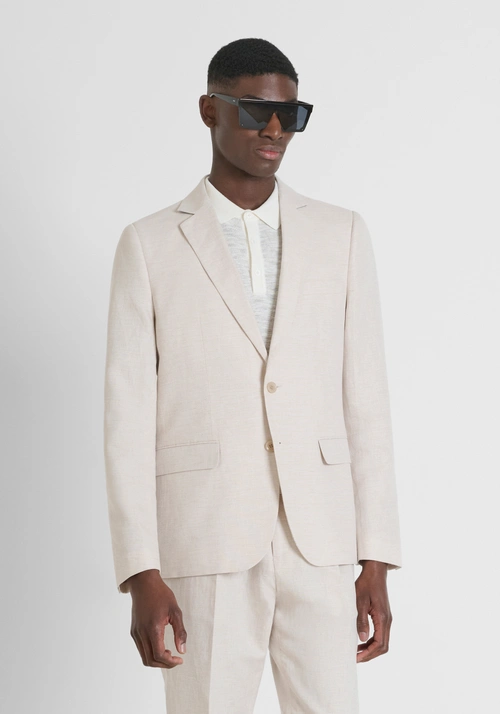 REGULAR FIT JACKE „LUIS“ AUS BAUMWOLL-LEINEN-GEMISCH - Herren Anzug-Sets | Antony Morato Online Shop