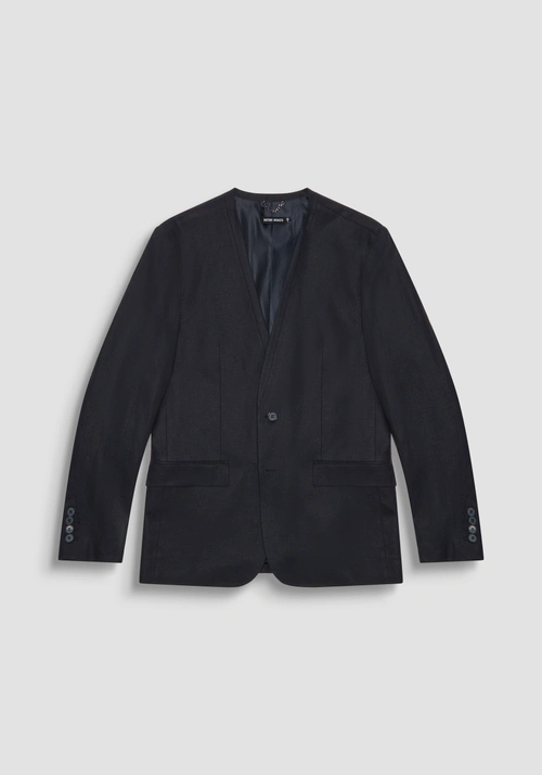 CHAQUETA REGULAR FIT «ELLIE» EN SARGA MEZCLA DE LINO Y VISCOSA - Chaquetas y Chalecos | Antony Morato Online Shop