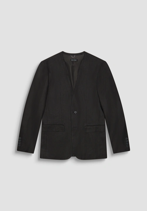 JACKET REGULAR FIT "ELLIE" IN TWILL LINEN VISCOSE BLEND - Chaquetas y Chalecos | Antony Morato Online Shop