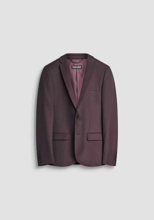"BONNIE" SLIM FIT JACKET IN VISCOSE BLEND WITH MICRO PATTERN - Vestes et Gilets | Antony Morato Online Shop