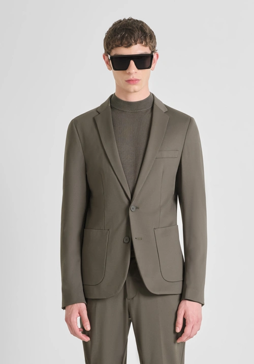 "RAD" SLIM FIT JACKET IN BI-STRETCH - Vestes et Gilets | Antony Morato Online Shop