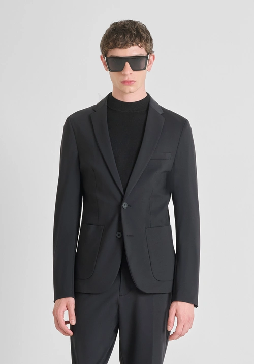 "RAD" SLIM FIT JACKET IN BI-STRETCH - Vestes et Gilets | Antony Morato Online Shop