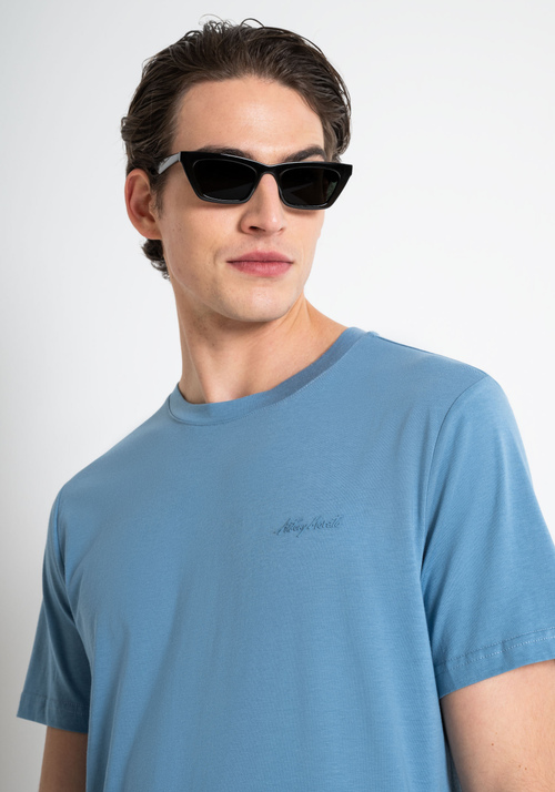 T-SHIRT REGULAR FIT IN COTONE VISCOSA CON STAMPA LOGO GOMMATA AD INIEZIONE - T-shirts & Polo Uomo | Antony Morato Online Shop