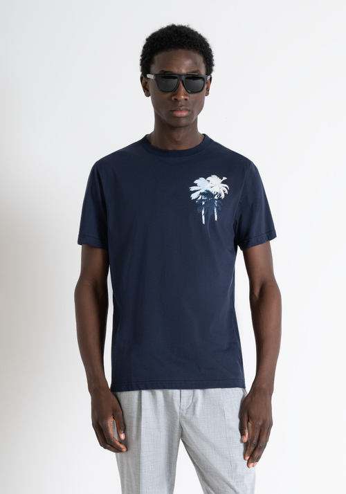 T-SHIRT REGULAR FIT IN COTONE CON STAMPA MATT PLASTIC E LOGO IN GOMMATA AD INIEZIONE EFFETTO PRISMA - T-shirts & Polo Uomo | Antony Morato Online Shop