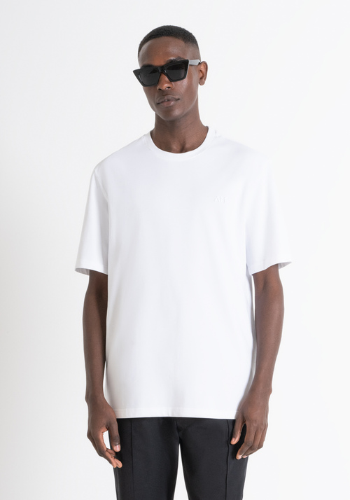 RELAXED FIT T-SHIRT IN TEXTURED COTTON JERSEY - Men's T-shirts & Polo | Antony Morato Online Shop