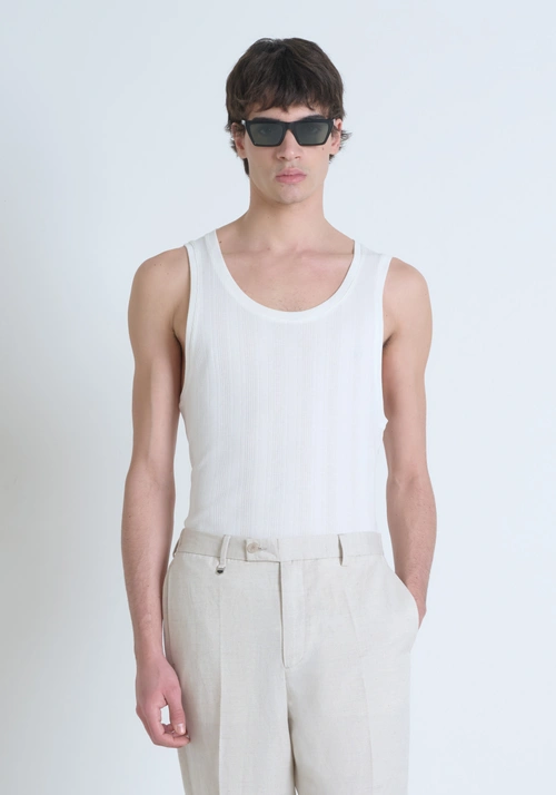 T-SHIRT SLIM FIT EN LYOCELL COTON BLEND EFFET LAVÉ - Mood Marrakech | Antony Morato Online Shop