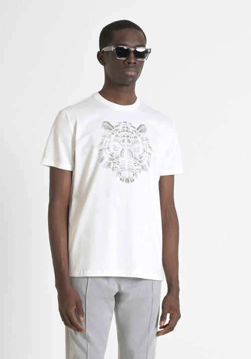 T-SHIRT REGULAR FIT IN JERSEY DI  COTONE STAMPA TIGRE - Abbigliamento | Antony Morato Online Shop