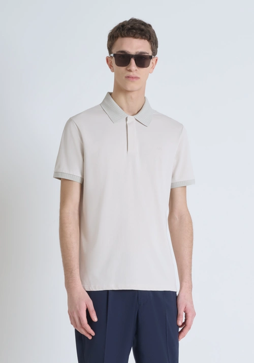CAMISETA REGULAR FIT DE PUNTO DE ALGODÓN 100 % CON ESTAMPADO DE TIGRE REFLECTANTE Y LOGOTIPO EN LA PARTE TRASERA - Camisetas y polo | Antony Morato Online Shop