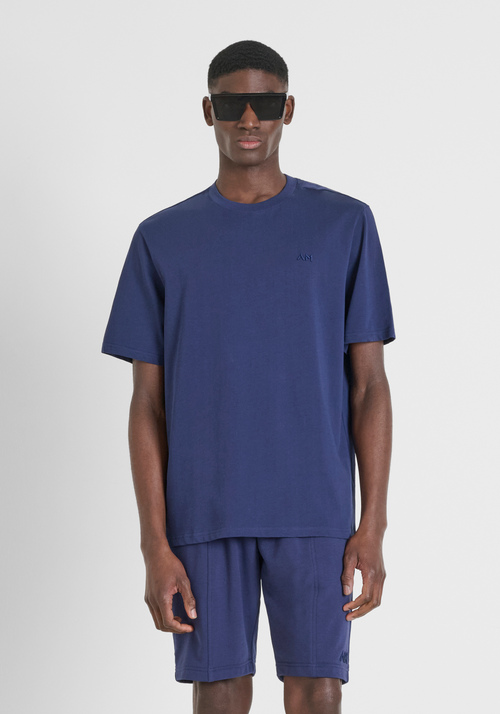 RELAXED T-SHIRT IN JERSEY COTTON WITH EMBROIDERED LOGO - Mood Ho Chi Minh | Antony Morato Online Shop