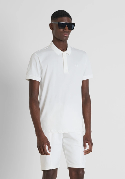 REGULAR FIT POLO IN JERSEY COTTON WITH EMBROIDERED LOGO - Mood Ho Chi Minh | Antony Morato Online Shop