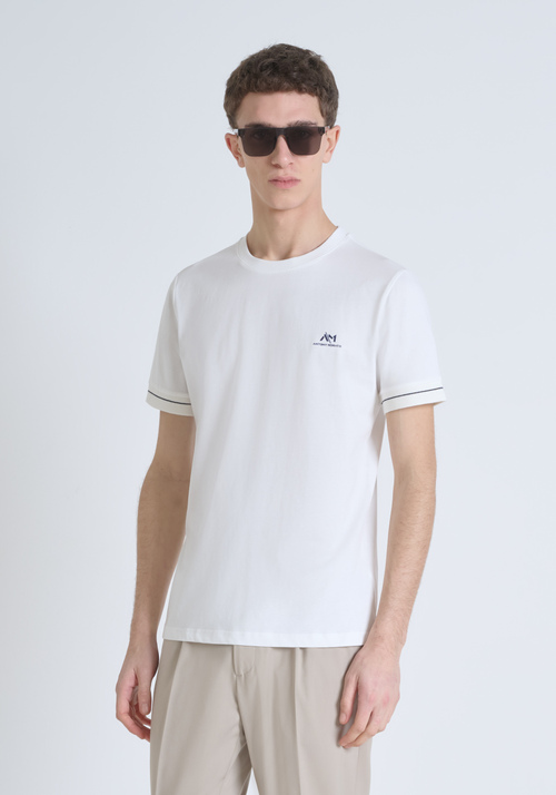 T-SHIRT SLIM FIT IN JERSEY DI COTONE E LOGO STAMPATO - Abbigliamento | Antony Morato Online Shop