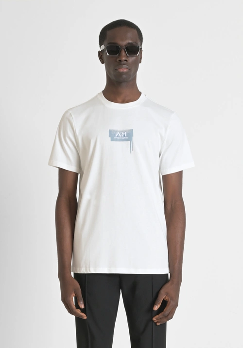 REGULAR FIT T-SHIRT IN COTTON JERSEY WITH LOGO - Spring Outfits | Antony Morato Online Shop