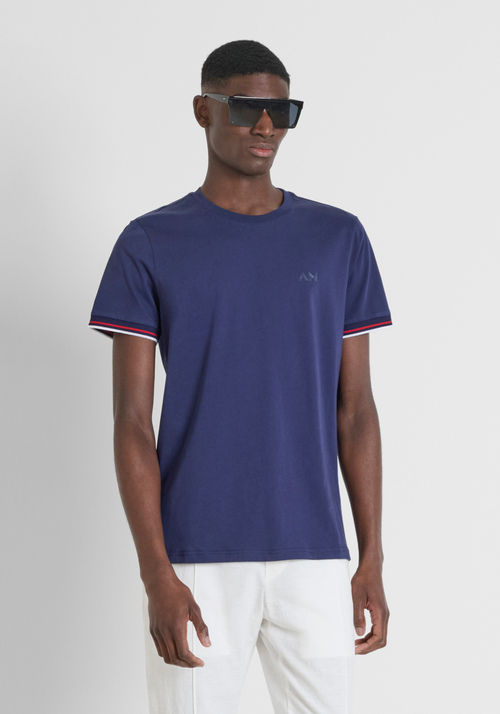 REGULAR  FIT T-SHIRT IN JERSEY COTTON FABRIC WITH MATT LOGO PRINT - Mood Ho Chi Minh | Antony Morato Online Shop