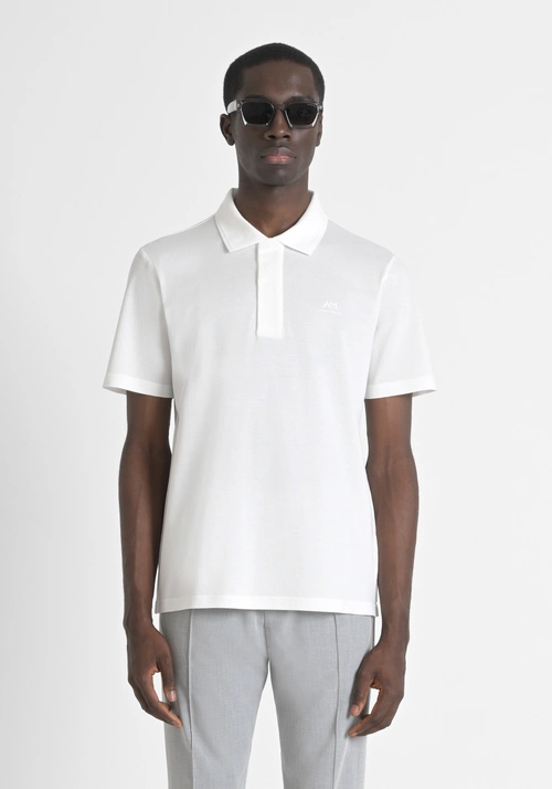 POLO RELAXED FIT DE ALGODÓN MERCERIZADO PICQUET CON LOGOTIPO - Ropa | Antony Morato Online Shop