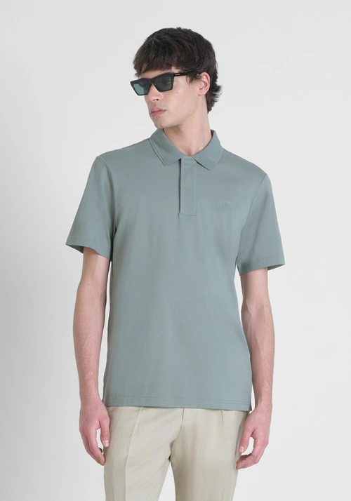 POLO RELAXED FIT DE ALGODÓN MERCERIZADO PICQUET CON LOGOTIPO - Camisetas y polo | Antony Morato Online Shop