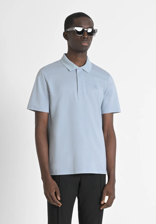POLO RELAXED FIT DE ALGODÓN MERCERIZADO PICQUET CON LOGOTIPO - Camisetas y polo | Antony Morato Online Shop