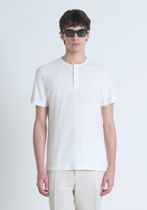 REGULAR FIT T-SHIRT IN SLUB JERSEY COTTON - Clothing | Antony Morato Online Shop