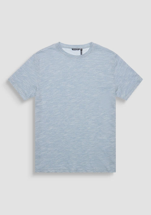 CAMISETA RELAXED FIT DE ALGODÓN CON INSIGNIA METÁLICA - Camisetas y polo | Antony Morato Online Shop