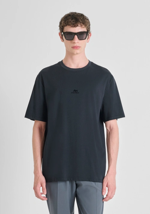 T-SHIRT RELAXED AUS BAUMWOLL-JERSEY MIT LOGO - T-Shirts & Poloshirts | Antony Morato Online Shop