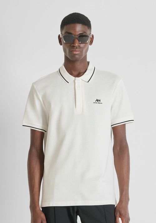 POLO REGULAR FIT IN PIQUET DI COTONE CON LOGO - T-shirts & Polo Uomo | Antony Morato Online Shop