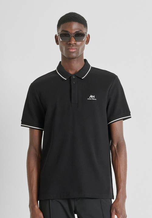 POLO REGULAR FIT IN PIQUET DI COTONE CON LOGO - T-shirts & Polo Uomo | Antony Morato Online Shop
