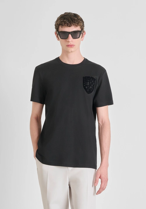 T-SHIRT REGULAR FIT IN JERSEY DI COTONE CON LOGO - T-shirts & Polo Uomo | Antony Morato Online Shop