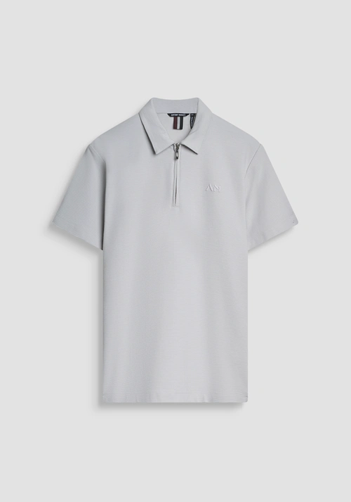 POLO REGULAR FIT IN JERSEY DI COTONE DOBBY CON LOGO RICAMATO - T-shirts & Polo Uomo | Antony Morato Online Shop