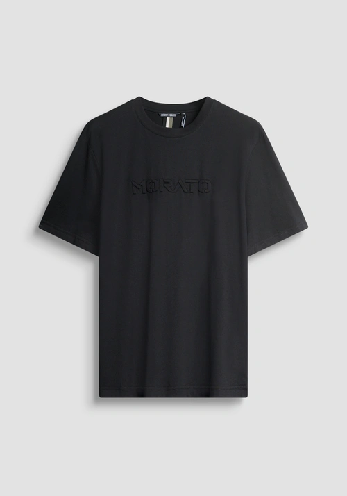 T-SHIRT RELAXED EN JERSEY DE COTON AVEC LOGO - T-shirts et polos | Antony Morato Online Shop