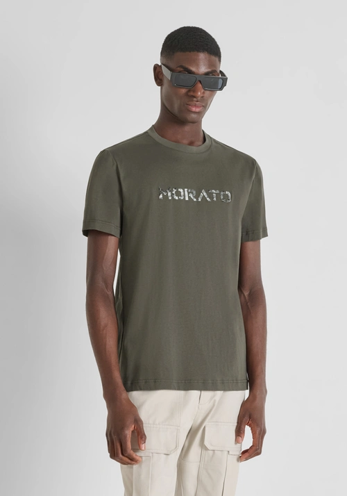 T-SHIRT REGULAR FIT IN JERSEY DI COTONE CON STAMPA LOGO - T-shirts & Polo Uomo | Antony Morato Online Shop