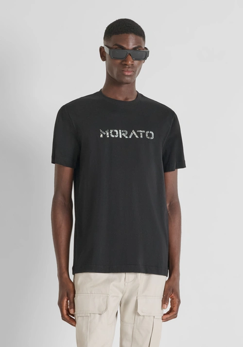 T-SHIRT REGULAR FIT IN JERSEY DI COTONE CON STAMPA LOGO - T-shirts & Polo Uomo | Antony Morato Online Shop