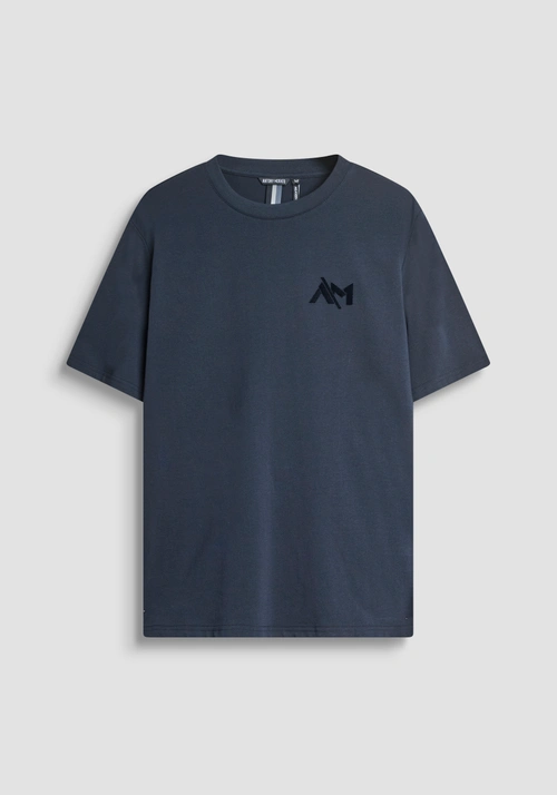 RELAXED FIT T-SHIRT IN COTTON JERSEY WITH SMALL EMBROIDERED LOGO - Clothing | Antony Morato Online Shop