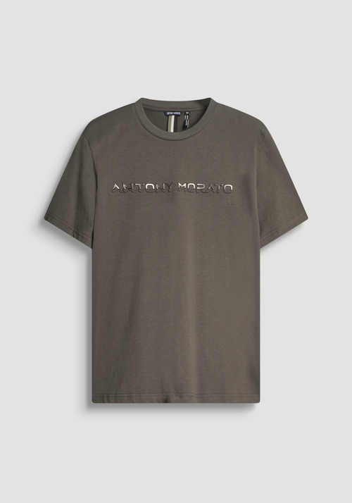 T-SHIRT REGULAR FIT IN COTONE CON STAMPA LOGO LAMINATO - T-shirts & Polo Uomo | Antony Morato Online Shop