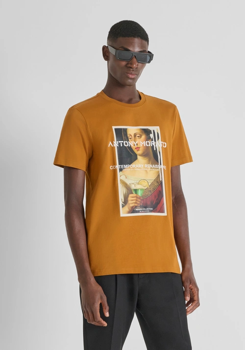 REGULAR FIT COTTON JERSEY T-SHIRT WITH PHOTO PRINT - Men's T-shirts & Polo | Antony Morato Online Shop REGULAR FIT COTTON JERSEY T-SHIRT WITH PHOTO PRINT - Men's T-shirts & Polo | Antony Morato Online Shop