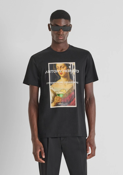 T-SHIRT REGULAR FIT IN JERSEY DI COTONE CON STAMPA FOTOGRAFICA - T-shirts & Polo Uomo | Antony Morato Online Shop