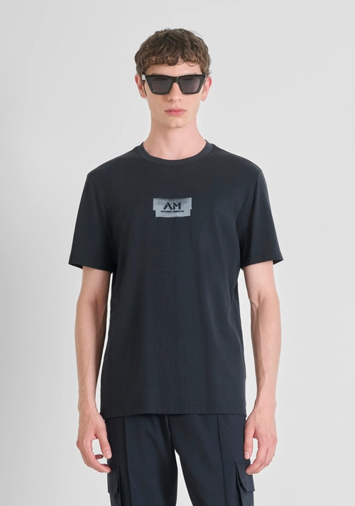 T-SHIRT REGULAR FIT IN JERSEY DI COTONE CON STAMPA LOGO - T-shirts & Polo Uomo | Antony Morato Online Shop
