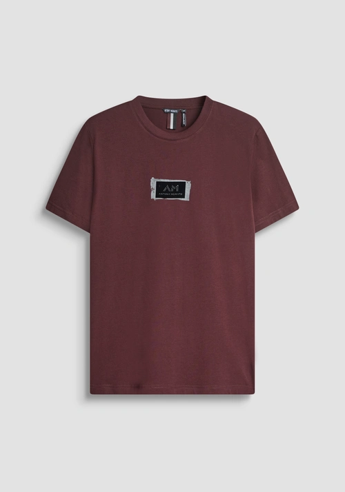 REGULAR FIT COTTON JERSEY T-SHIRT WITH LETTERING LOGO PRINT - Preview Men's Collection Fall-Winter 2025 | Antony Morato Online Shop