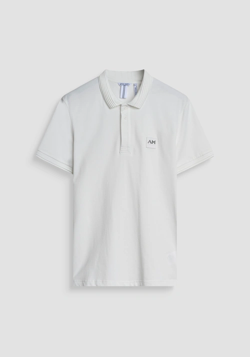 POLO REGULAR FIT IN JERSEY DI COTONE CON PICCOLA PATCH LOGATA - T-shirts & Polo Uomo | Antony Morato Online Shop