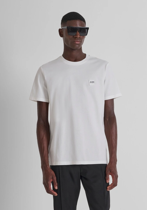 T-SHIRT REGULAR FIT IN JERSEY DI COTONE CON PICCOLO LOGO - T-shirts & Polo Uomo | Antony Morato Online Shop