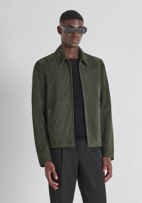 SLIM FIT JACKE AUS WILDLEDER - Lederjacken | Antony Morato Online Shop