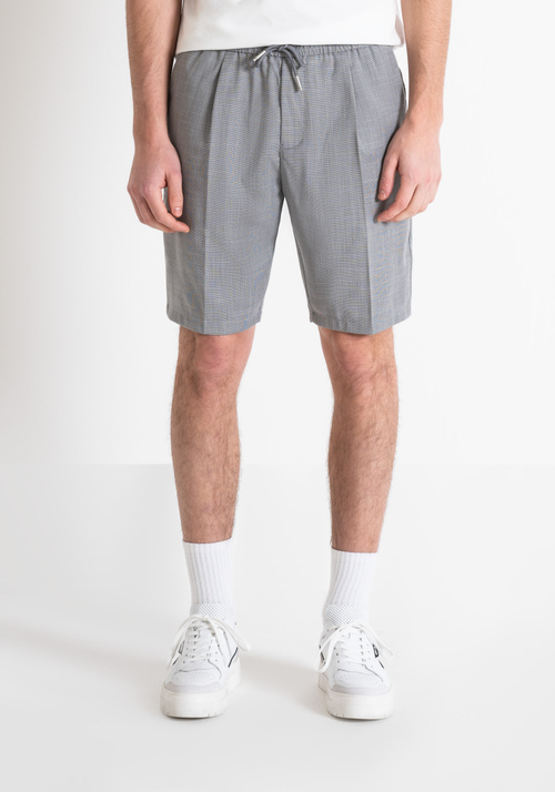 NEIL REGULAR FIT SHORTS IN ELASTIC MIXED VISCOSE FABRIC - Men's Shorts | Antony Morato Online Shop