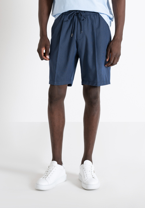 REGULAR FIT "NEIL" SHORTS WITH ELASTIC WAISTBAND AND DRAWSTRING - Men's Shorts | Antony Morato Online Shop