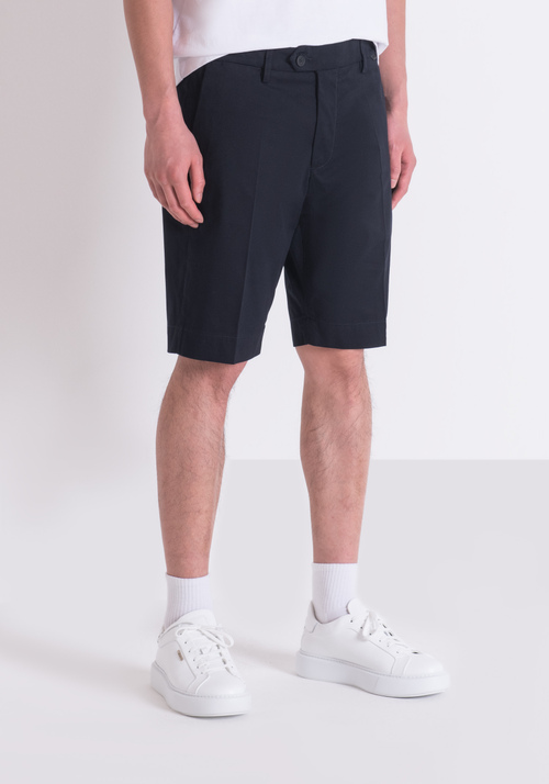 MARK SLIM FIT COTTON TWILL SHORTS WITH ELASTIC - Shorts | Antony Morato Online Shop