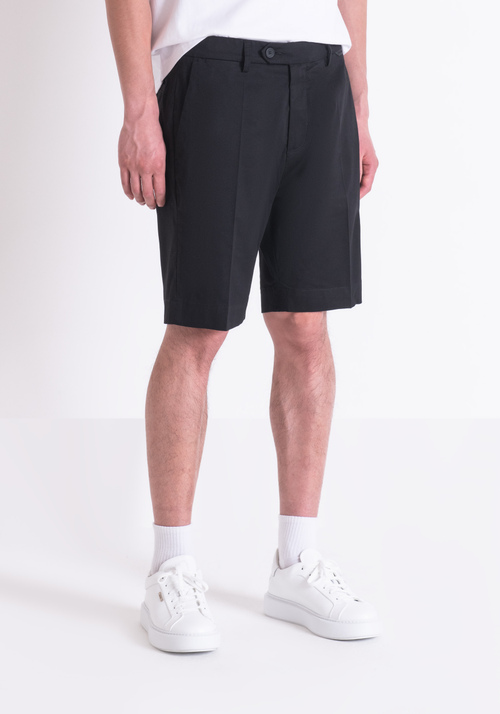 SLIM FIT SHORTS "MARK" IN ELASTIC COTTON TWILL - Shorts | Antony Morato Online Shop