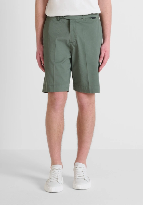 SHORT SLIM FIT «MARK» EN MEZCLA DE ALGODÓN ELÁSTICO - Bermuda y Shorts | Antony Morato Online Shop