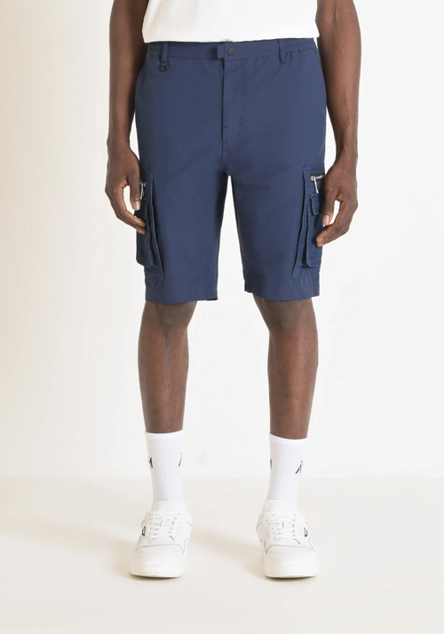 "LARRY" REGULAR FIT COTTON BLEND SHORTS WITH SIDE POCKETS - Clothing | Antony Morato Online Shop