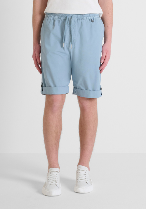 REGULAR FIT SHORTS "JESS" IN GARMENT DYE STRETCH COTTON - Men's Trousers | Antony Morato Online Shop