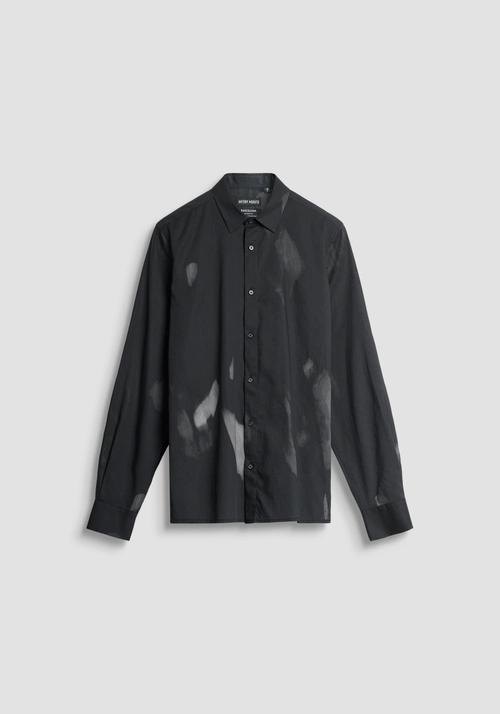 CAMICIA REGULAR STRAIGHT FIT "BARCELONA" MISTO COTONE STAMPA ASTRATTA - Camicie Uomo | Antony Morato Online Shop