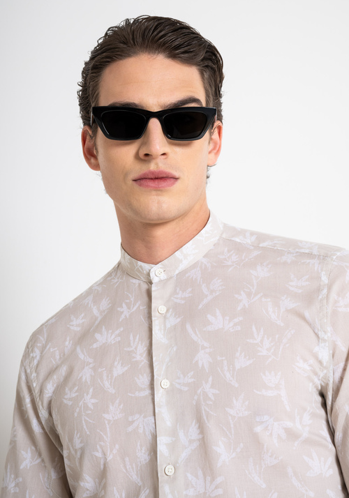 "SEOUL" SLIM FIT SHIRT IN SOFT TOUCH PRINTED COTTON - Men's Shirts | Antony Morato Online Shop