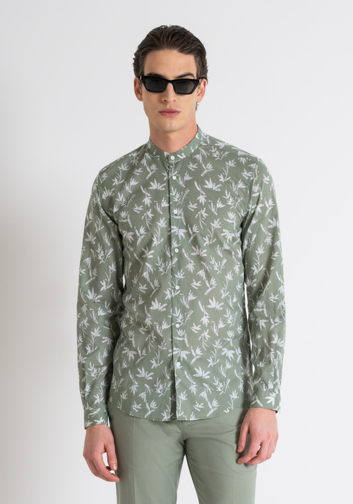 SEOUL SLIM FIT SHIRT IN PRINTED COTTON WITH SOFT HAND - Shirts | Antony Morato Online Shop
